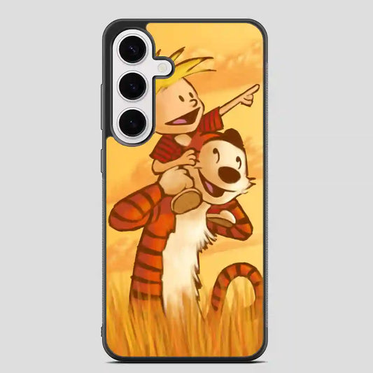 Calvin And Hobbes Friends Funny Samsung Galaxy S24 FE Case