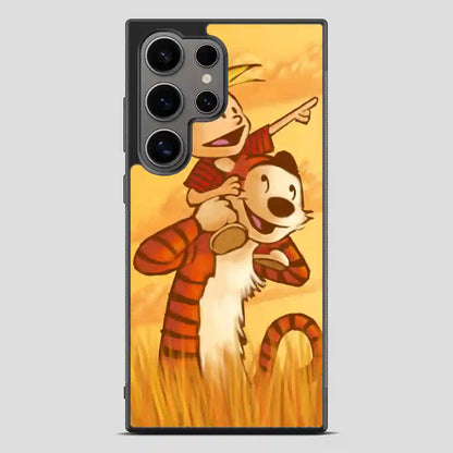 Calvin And Hobbes Friends Funny Samsung Galaxy S24 Ultra Case