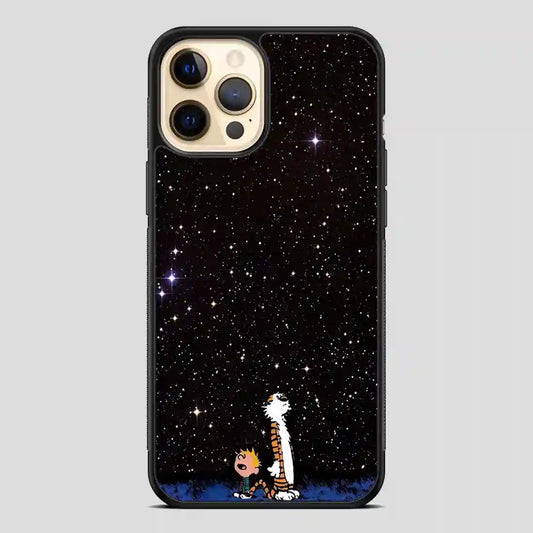 Calvin And Hobbes Galaxy iPhone 12 Pro Case