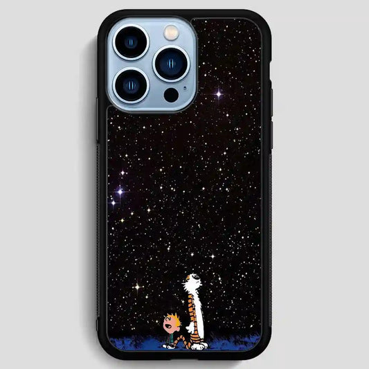 Calvin And Hobbes Galaxy iPhone 13 Pro Max Case