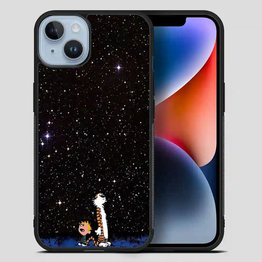 Calvin And Hobbes Galaxy iPhone 14 Plus Case