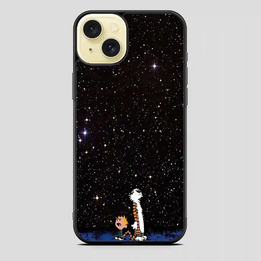 Calvin And Hobbes Galaxy iPhone 15 Plus Case