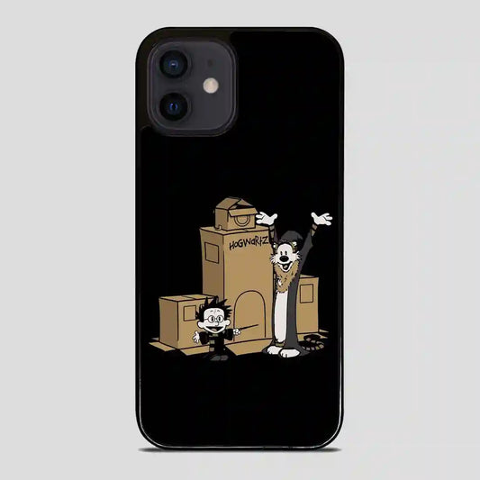 Calvin And Hobbes Harry Potter Hogwartz iPhone 12 Mini Case