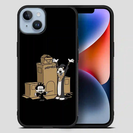 Calvin And Hobbes Harry Potter Hogwartz iPhone 14 Plus Case