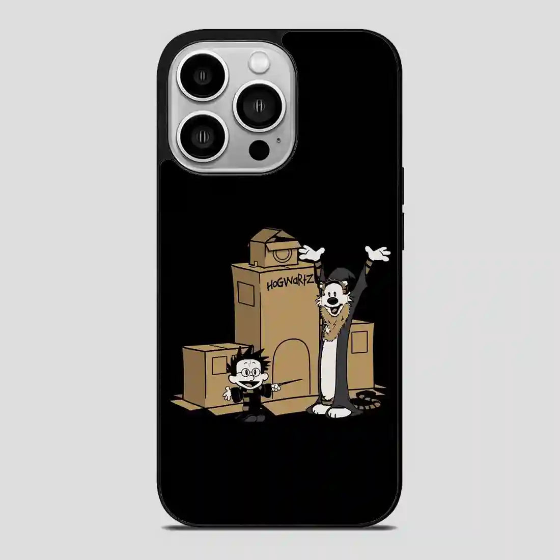 Calvin And Hobbes Harry Potter Hogwartz iPhone 14 Pro Case