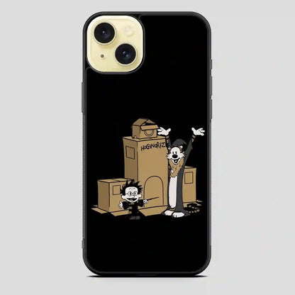 Calvin And Hobbes Harry Potter Hogwartz iPhone 15 Plus Case