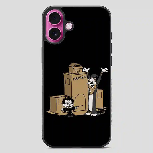 Calvin And Hobbes Harry Potter Hogwartz iPhone 16 Plus Case