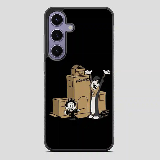 Calvin And Hobbes Harry Potter Hogwartz Samsung Galaxy S24 Case