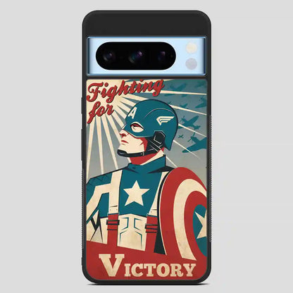 Captain America Retro Poster Google Pixel 8 Pro Case