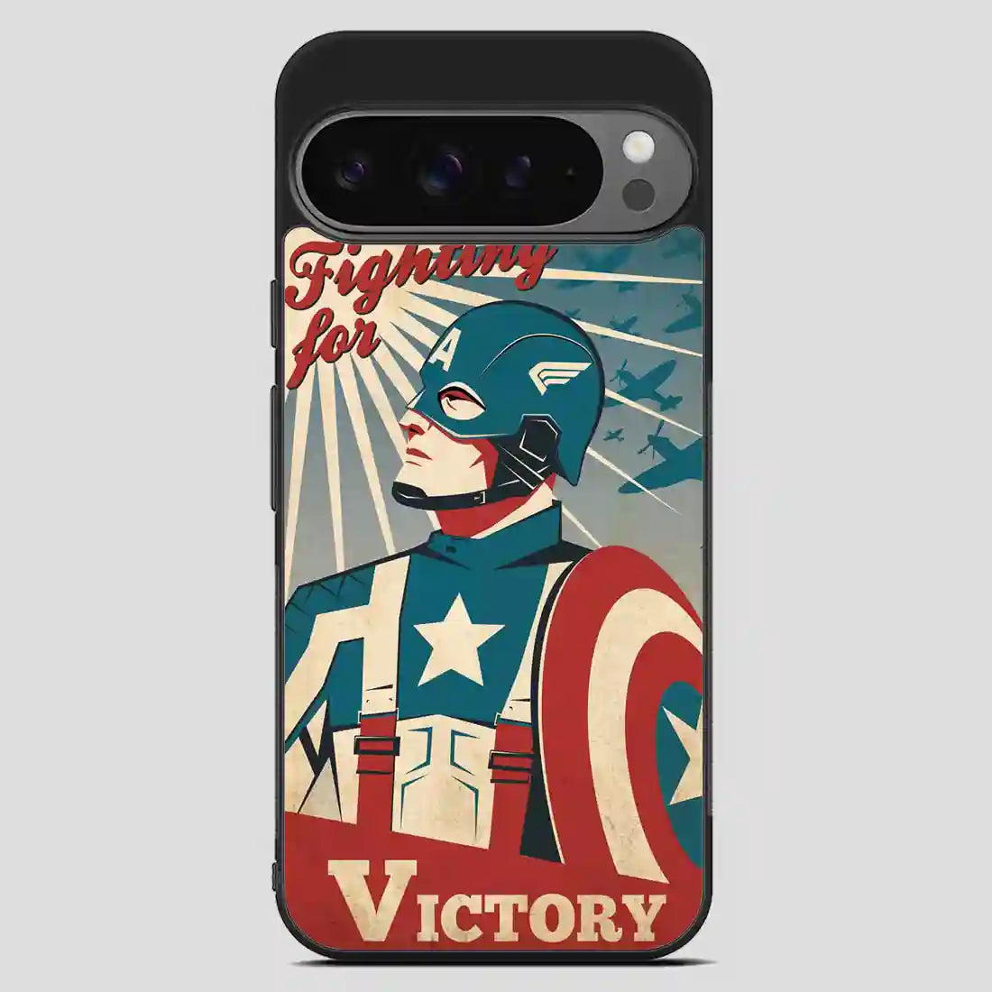 Captain America Retro Poster Google Pixel 9 Pro XL Case