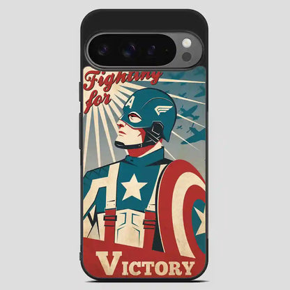 Captain America Retro Poster Google Pixel 9 Pro XL Case