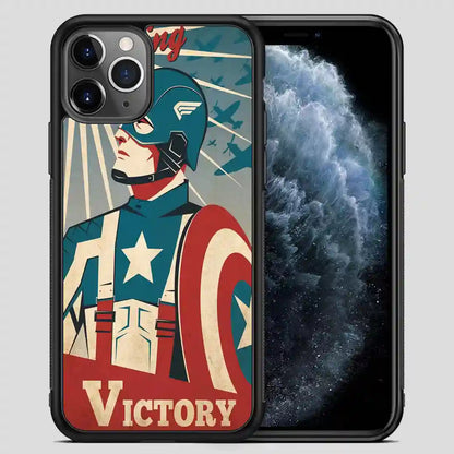 Captain America Retro Poster iPhone 11 Pro Max Case