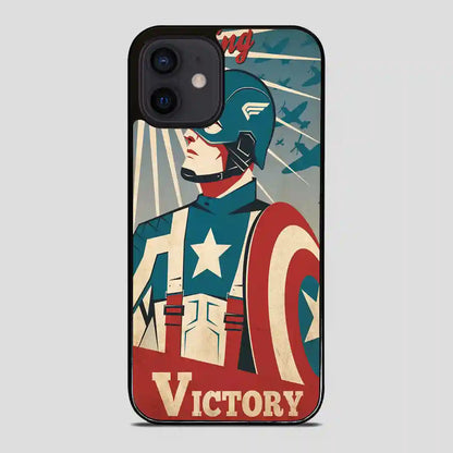 Captain America Retro Poster iPhone 12 Mini Case