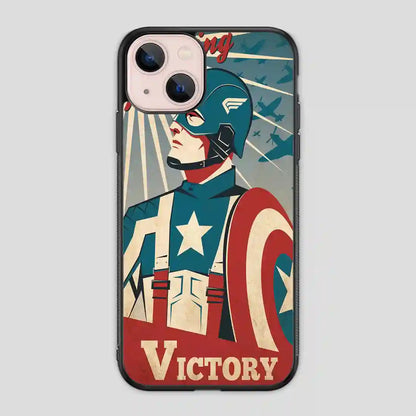 Captain America Retro Poster iPhone 13 Mini Case