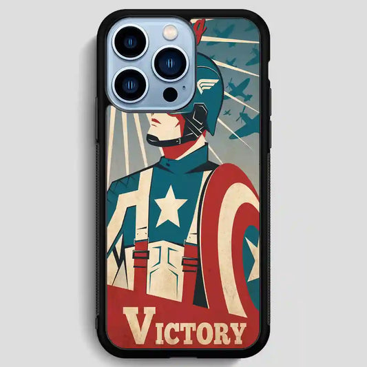 Captain America Retro Poster iPhone 13 Pro Max Case