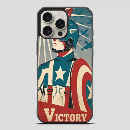 Captain America Retro Poster iPhone 16 Pro Max Case