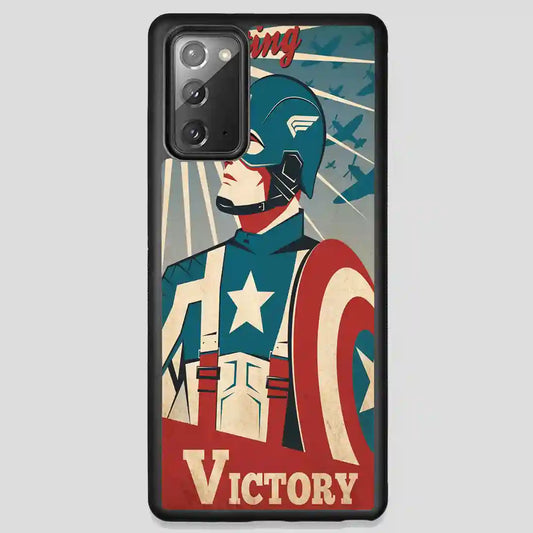 Captain America Retro Poster Samsung Galaxy Note 20 Case