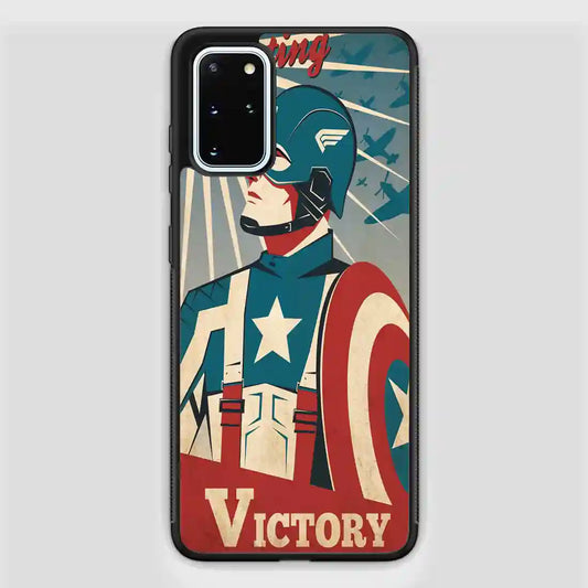 Captain America Retro Poster Samsung Galaxy S20 FE Case