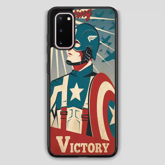 Captain America Retro Poster Samsung Galaxy S20 Case