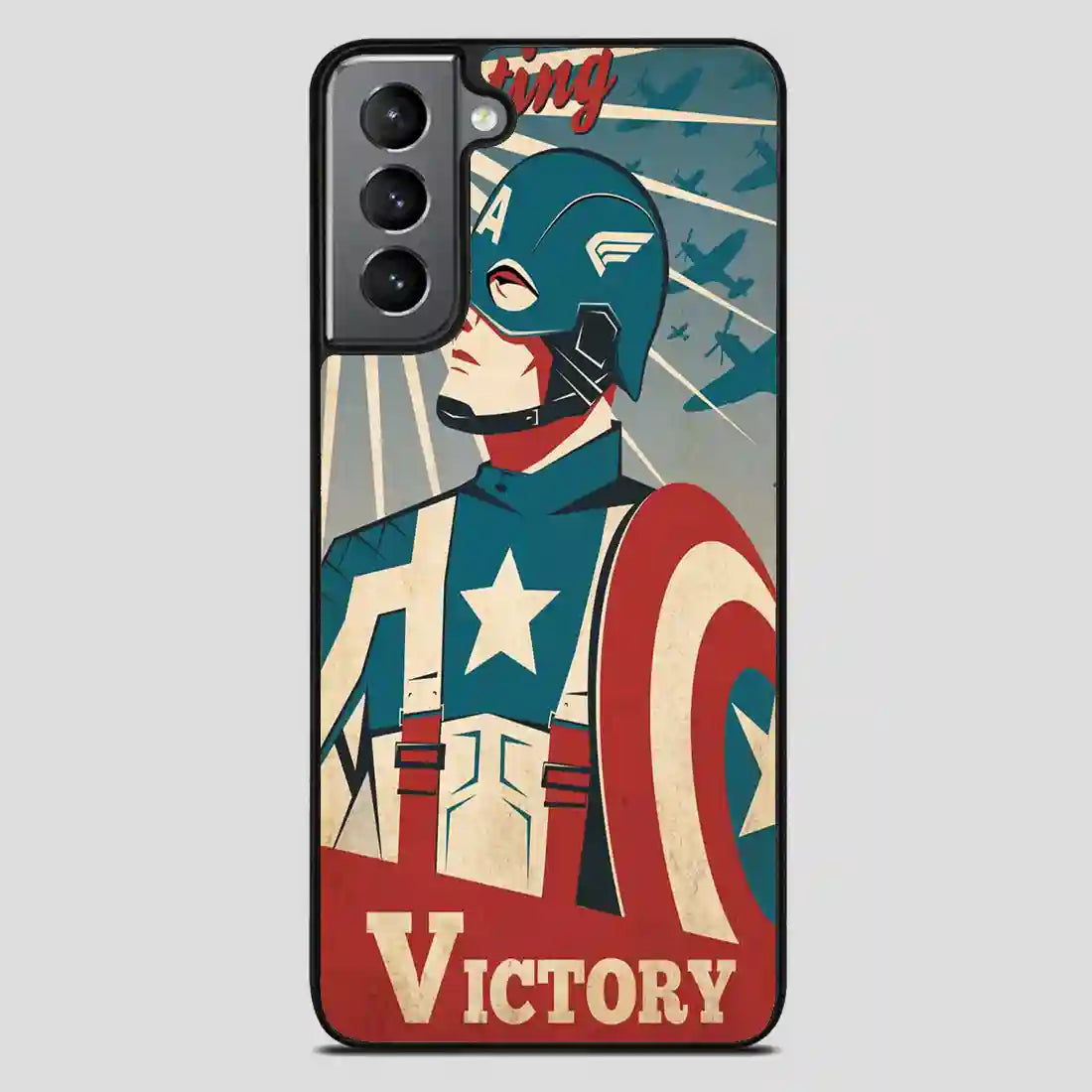 Captain America Retro Poster Samsung Galaxy S21 FE Case