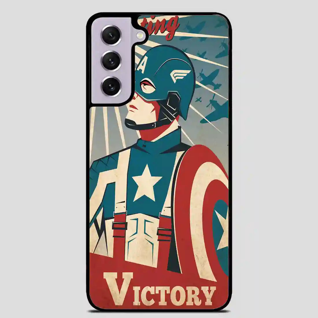 Captain America Retro Poster Samsung Galaxy S21 Case