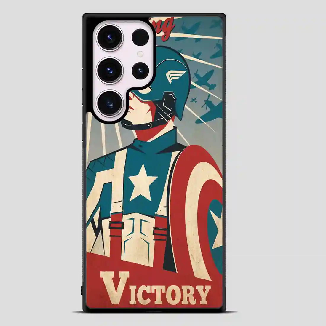 Captain America Retro Poster Samsung Galaxy S23 Ultra Case