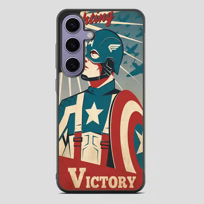 Captain America Retro Poster Samsung Galaxy S24 Case