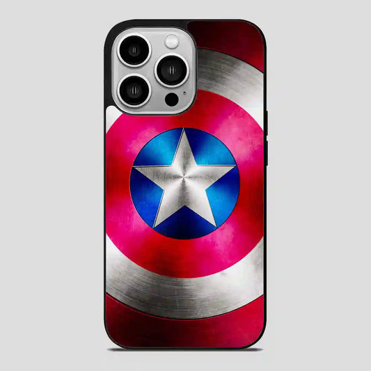 Captain America Shield Inspired iPhone 14 Pro Case