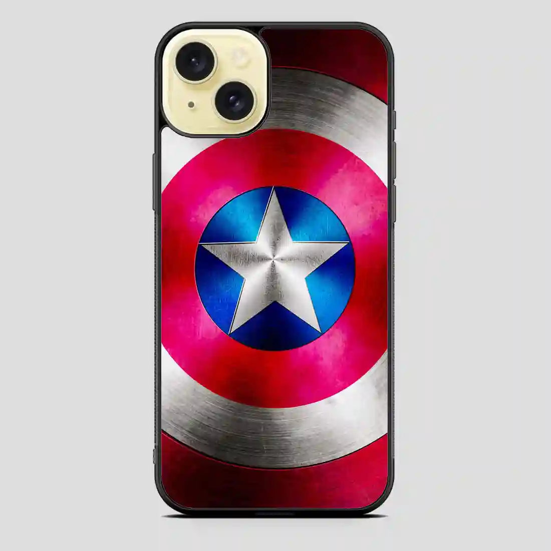 Captain America Shield Inspired iPhone 15 Plus Case