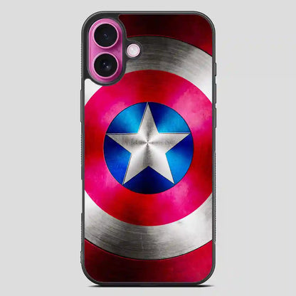 Captain America Shield Inspired iPhone 16 Plus Case