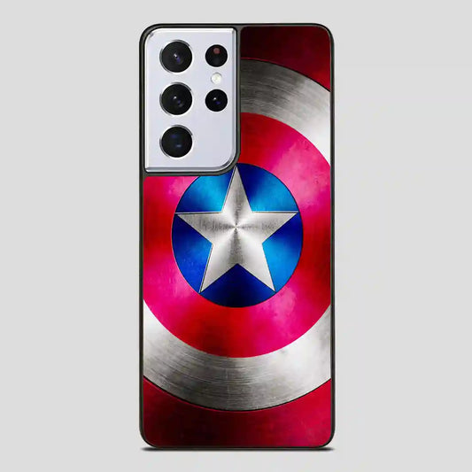 Captain America Shield Inspired Samsung Galaxy S21 Ultra Case