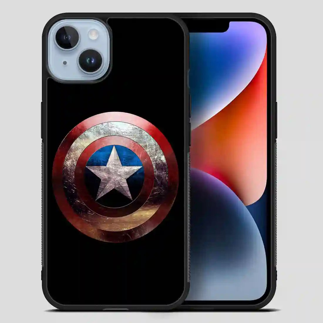 Captain America Shield Retro iPhone 14 Plus Case