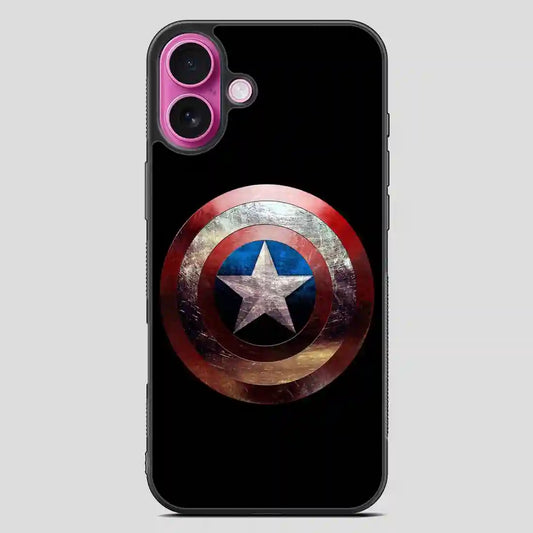 Captain America Shield Retro iPhone 16 Plus Case