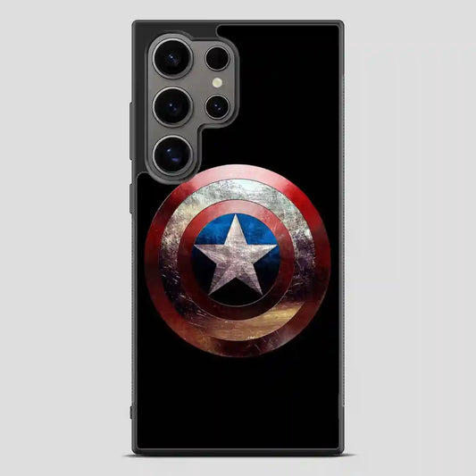 Captain America Shield Retro Samsung Galaxy S24 Ultra Case