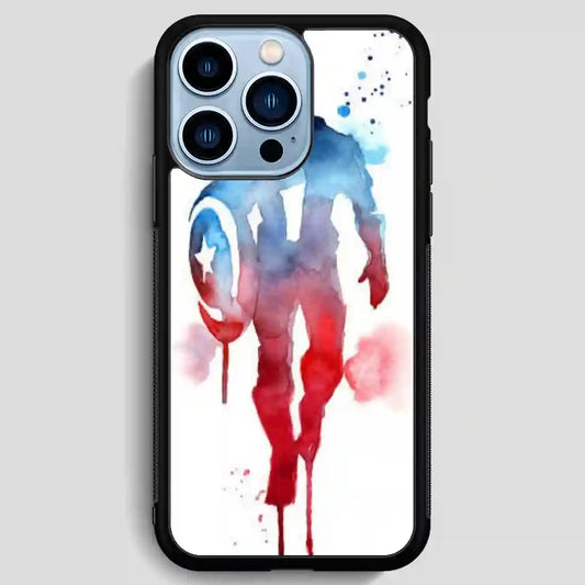 Captain America Water Color iPhone 13 Pro Max Case