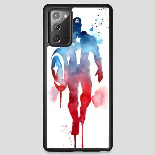 Captain America Water Color Samsung Galaxy Note 20 Case