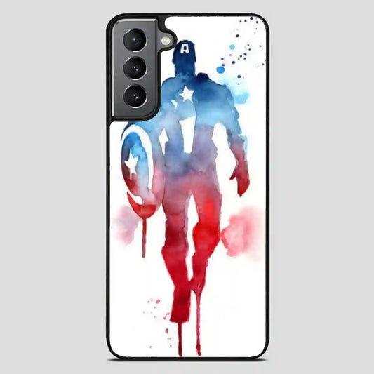 Captain America Water Color Samsung Galaxy S21 FE Case