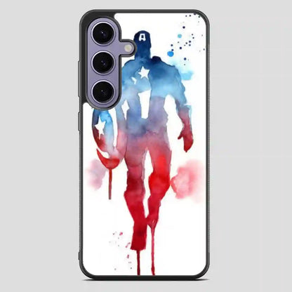 Captain America Water Color Samsung Galaxy S23 FE Case