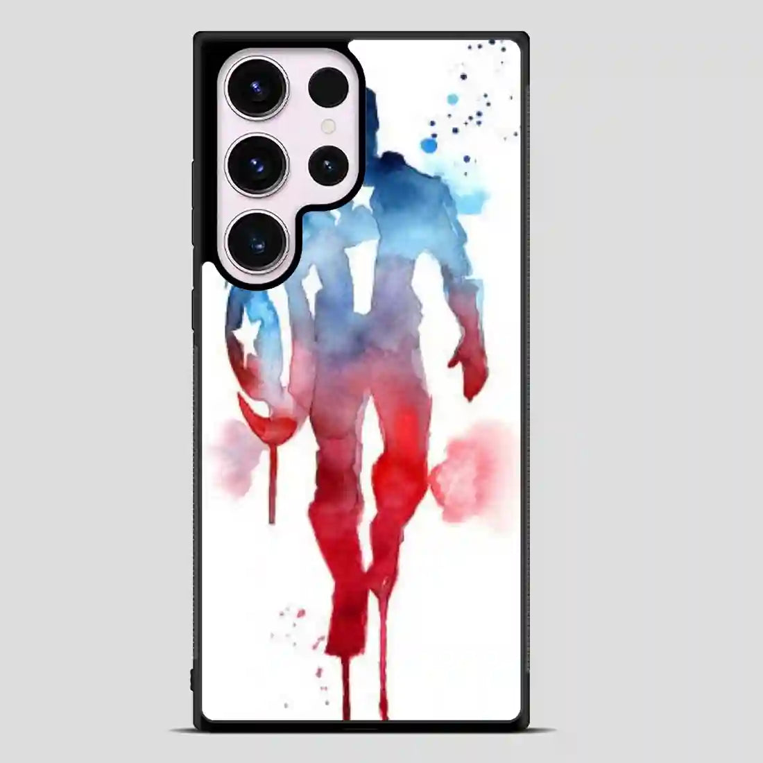 Captain America Water Color Samsung Galaxy S23 Ultra Case