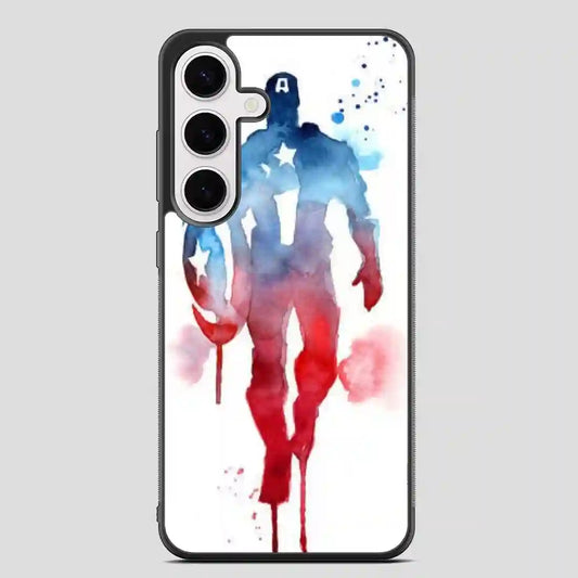 Captain America Water Color Samsung Galaxy S24 FE Case