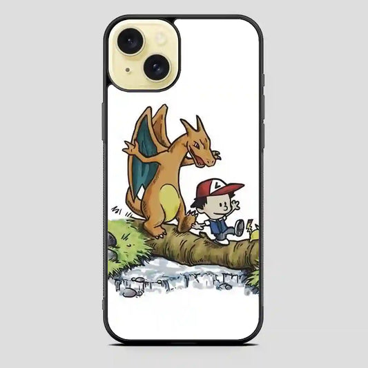 Captain Cal And A Tiger Named Hobbes iPhone 15 Plus Case