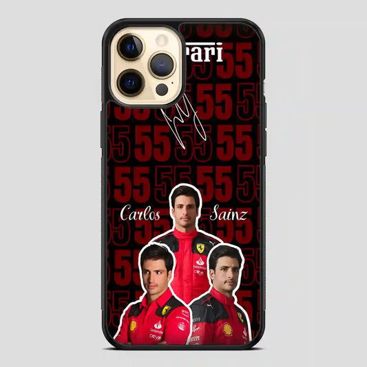 Carlos Sainz Ferrari iPhone 12 Pro Case