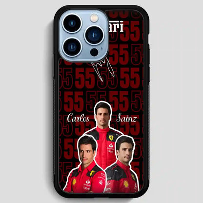 Carlos Sainz Ferrari iPhone 13 Pro Max Case