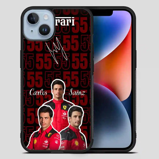 Carlos Sainz Ferrari iPhone 14 Plus Case