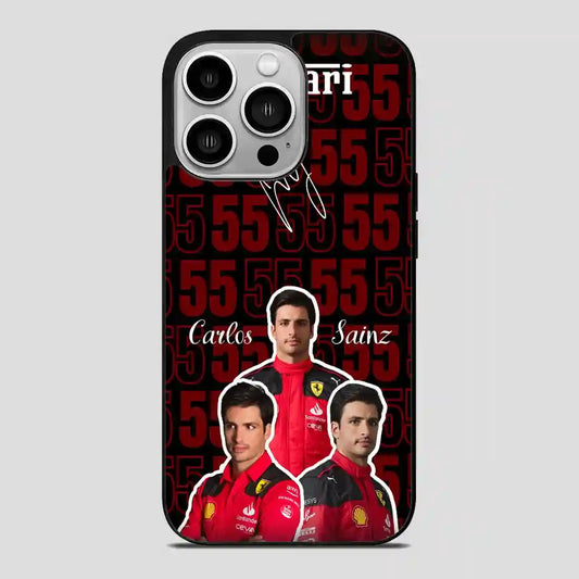 Carlos Sainz Ferrari iPhone 14 Pro Case