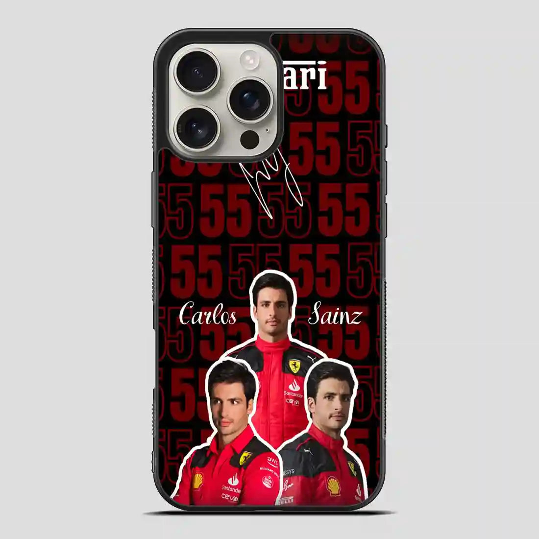 Carlos Sainz Ferrari iPhone 16 Pro Max Case