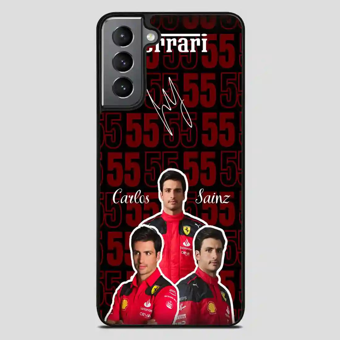 Carlos Sainz Ferrari Samsung Galaxy S21 FE Case