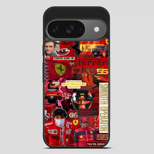 Carlos Sainz Sr Collage Google Pixel 9 Case