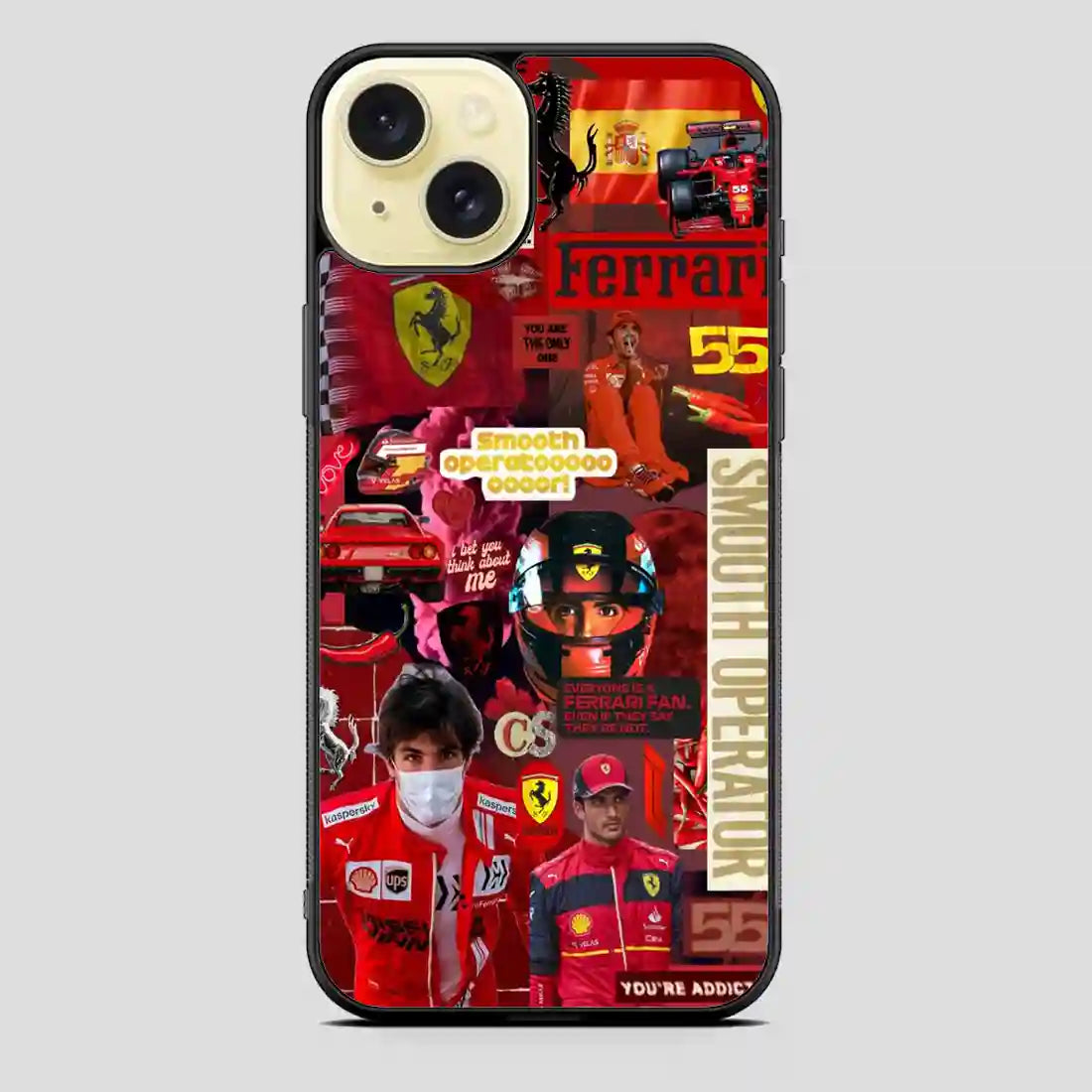 Carlos Sainz Sr Collage iPhone 15 Plus Case