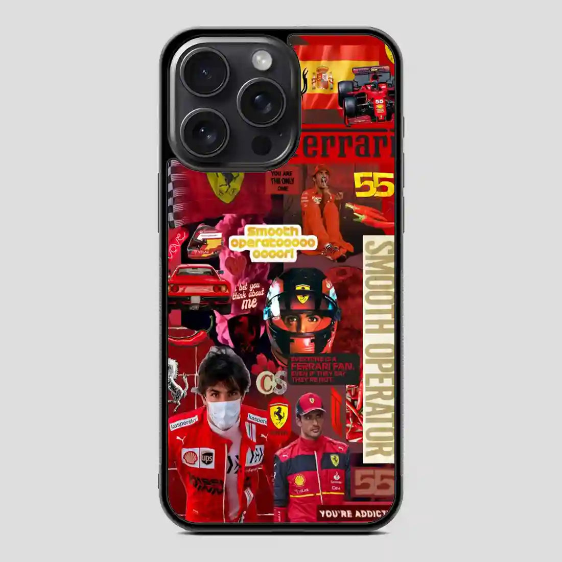 Carlos Sainz Sr Collage iPhone 15 Pro Case